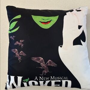 Wicked A New Musical Throw Pillow Cover Case with Pillow Insert